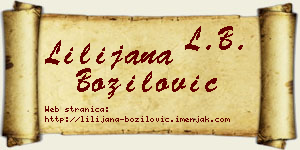 Lilijana Božilović vizit kartica